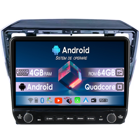 Up 2011-2020 - Navigatie dedicata Volkswagen Up 2011-2020 Tesla cu butoane rotative model 2024, 4GB RAM 64GB ROM, Procesor Quadcore, Android 14, Display QLED 10", DSP, Carplay&Android Auto