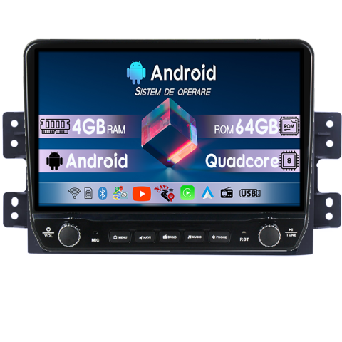 Navigatii Dedicate - Navigatie dedicata Kia Borrego Mohave 2008-2012 Tesla cu butoane rotative model 2024, 4GB RAM 64GB ROM, Procesor Quadcore, Android 14, Display QLED 10", DSP, Carplay&Android Auto