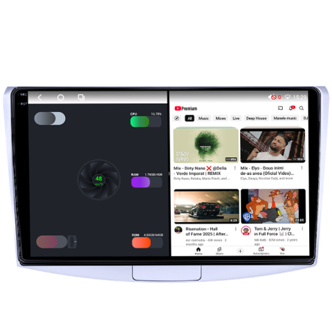 Navigatie dedicata Volkwagen Passat B6/B7 Gray, 4GB RAM 64GB ROM, Procesor Qualcomm Octacore, Android 14, Rezolutie 2K, Display QLED 9", DSP, Carplay&Android Auto, SIM 4G [2]