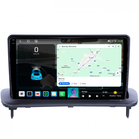 Navigatie dedicata Volvo S40 C30 C70 2004-2013, 4GB RAM 64GB ROM, Octacore, Android 14, Display QLED 1K 9", Carplay&Android Auto, SIM 4G, Ventilator Activ [1]