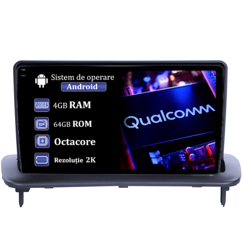 S40 C30 C70 2004-2013 - Navigatie dedicata Volvo S40 C30 C70 2004-2013, 4GB RAM 64GB ROM, Procesor Qualcomm Octacore, Android 14, Rezolutie 2K, Display QLED 9", DSP, Carplay&Android Auto, SIM 4G