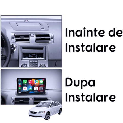 Navigatie dedicata Volvo S40 C30 C70 2004-2013, 4GB RAM 64GB ROM, Procesor Qualcomm Octacore, Android 14, Rezolutie 2K, Display QLED 9", DSP, Carplay&Android Auto, SIM 4G [6]