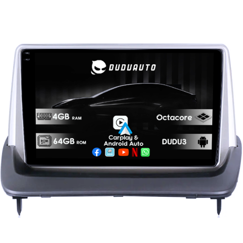 C70 - Navigatie dedicata Volvo S40, C30, C70, DUDU3, 4GB RAM 64GB ROM, Octacore, Platforma 8581, Android, Display QLED 9", DSP, Carplay&AndroidAuto