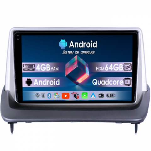 Navigatie dedicata Volvo S40, C30, C70, 4GB RAM 64GB ROM, Quad Core, Display 7" QLED, Carplay, Android 14, Bluetooth, Magazin Play, Suport Camere AHD [5]