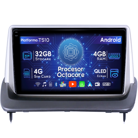 Volvo - Navigatie dedicata Volvo S40, C30, C70, 4GB RAM 32GB ROM, Octacore, Android 14, Display QLED 1K 7", DSP, Carplay&Android Auto, SIM 4G, Bluetooth, Ventilator Activ