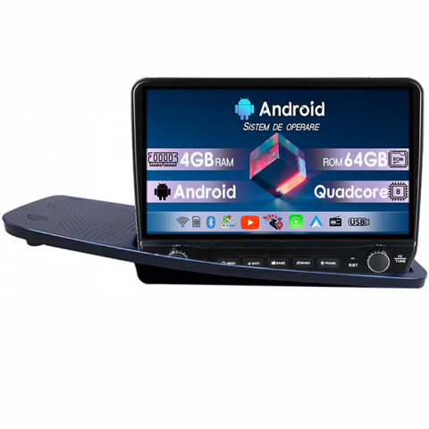 Volvo - Navigatie dedicata Volvo V70 2007-2012 Tesla cu butoane rotative model 2024, 4GB RAM 64GB ROM, Procesor Quadcore, Android 14, Display QLED 10", DSP, Carplay&Android Auto