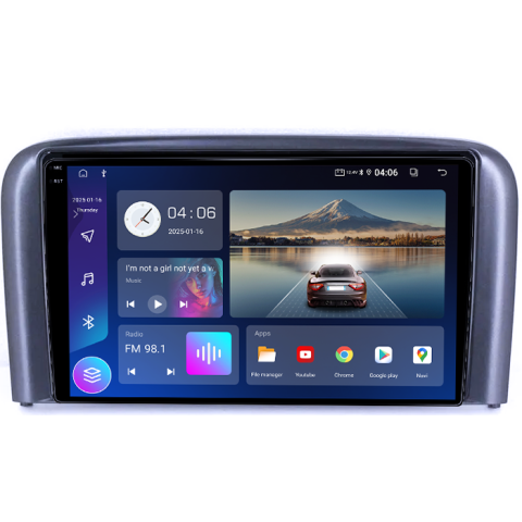 Navigatie dedicata Volvo S80, 8GB RAM 128GB ROM, Octacore, Platforma TS18, Android 14, Display QLED 9", Suporta camera 360", DSP, Carplay&Android Auto, SIM 4G, Ventilator Activ [2]