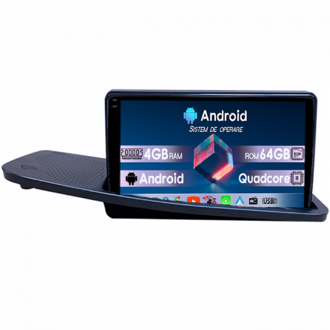 V70 2007-2012 - Navigatie dedicata Volvo V70 2007-2012, 4GB RAM 64GB ROM, Quadcore, Android 14, Display QLED 1K, 9", DSP, Carplay&Android Auto, Suport camere AHD