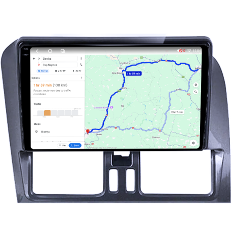 Navigatie dedicata Volvo XC60 2008-2014, 4GB RAM 32GB ROM, Octacore, Android 14, Display QLED 1K 9", DSP, Carplay&Android Auto, SIM 4G, Bluetooth, Ventilator Activ [4]