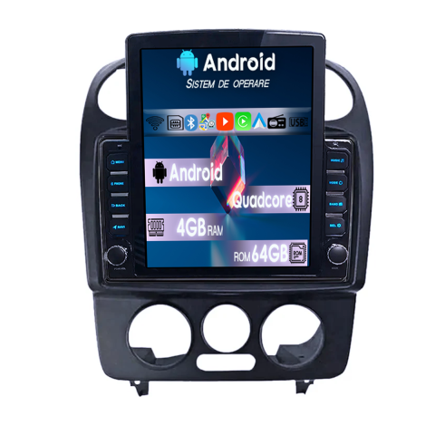 Navigatii Dedicate - Navigatie dedicata Volkswagen Beetle 1998-2011 Tesla Style, 4GB RAM 64GB ROM, Procesor Quadcore, Android, Display QLED 9.7", DSP, Carplay&Android Auto