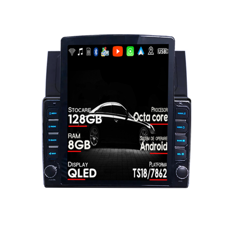 Caddy (2004-Prezent) - Navigatie dedicata VW Caddy 3 2004-2010, Tesla Style, ANDROID 13, 10 inch , 8+128GB, Internet, Aplicatii, Waze, GPS