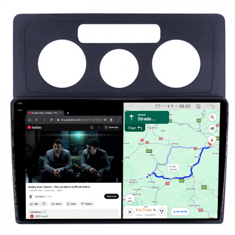 Navigatie dedicata VW Caddy 3 2004-2014, Android 14, Wireless Carplay si Android auto 4GB RAM 64GB ROM, Display QLED 1K, 10 inch, Microfon Extern [6]