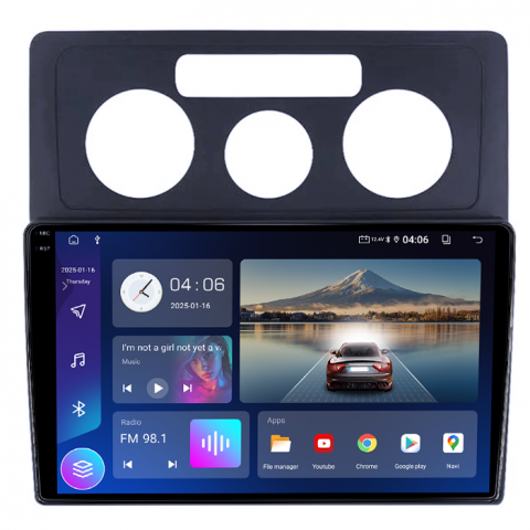 Navigatie dedicata VW Caddy 3 2004-2014, Android 14, Wireless Carplay si Android auto 4GB RAM 64GB ROM, Display QLED 1K, 10 inch, Microfon Extern [1]