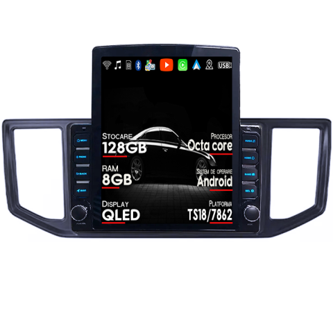 VW Crafter 2017-2021 - Navigatie dedicata VW Crafter 2017-2021, Tesla Style, ANDROID 13, 10 inch , 8+128GB, Internet, Aplicatii, Waze, GPS                                                       
