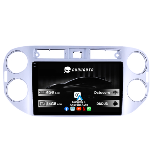 Navigatii Dedicate - Navigatie Dedicata Volkswagen Tiguan 2007-2012 DUDU3, 4GB RAM 64GB ROM, Octacore, Platforma 8581, Android, Display QLED 9", DSP, Carplay&AndroidAuto