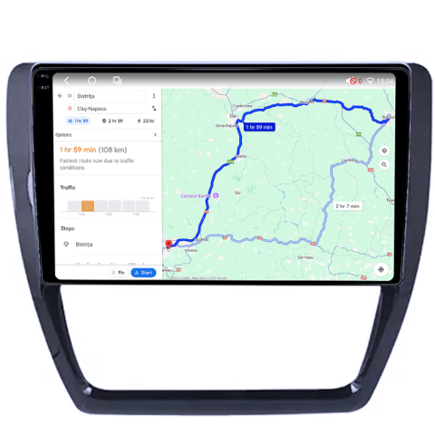Navigatie dedicata VW Jetta 2012-2016, 4GB RAM 64GB ROM, Procesor Qualcomm Octacore, Android 14, Rezolutie 2K, Display QLED 10", DSP, Carplay&Android Auto, SIM 4G [3]
