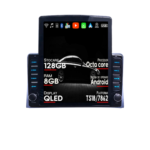 Multivan T5 2003-2015 - Navigatie dedicata VW Multivan 2003-2015, Tesla Style, ANDROID 13, 10 inch , 8+128GB, Internet, Aplicatii, Waze, GPS