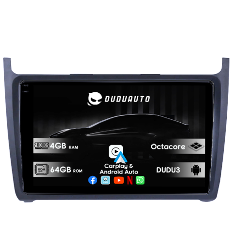 Navigatii Dedicate - Navigatie Dedicata Volkswagen Polo Golf Passat DUDU3, 4GB RAM 64GB ROM, Octacore, Platforma 8581, Android, Display QLED 9", DSP, Carplay&AndroidAuto