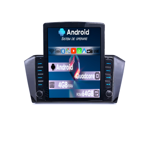Passat B8 2015-2018 - Navigatie dedicata VW Passat B8 2015-2018, Tesla Style, ANDROID 13, 9.7" , 4GB RAM 64GB ROM, Internet, Aplicatii, Waze, GPS