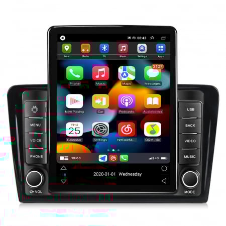 Navigatie dedicata VW Santana 2013-2017,Tesla Style, ANDROID 13,Carplay&Android Auto, 10 inch , 8+128GB, Internet, Aplicatii, Waze, GPS [1]