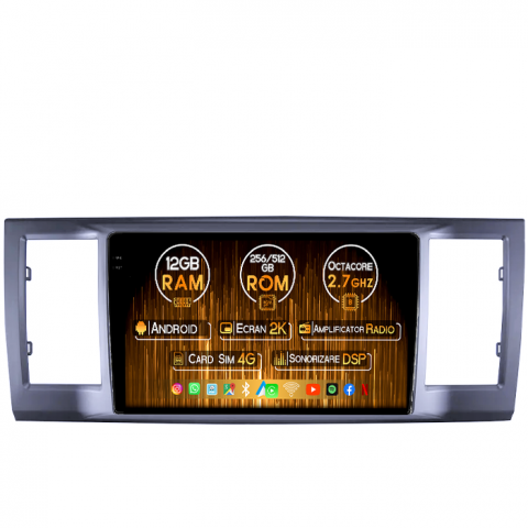 Volkswagen - Navigatie dedicata VW T6 2016-2019, 12GB RAM 256GB ROM, Android 14, Rezolutie 2K, Display QLED, 9", DSP, Carplay, Android Auto, Internet, Youtube, Waze, Wi Fi, USB