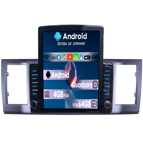 T6 2016-2019 - Navigatie dedicata VW T6 2016-2019,Tesla Style, ANDROID 13,Carplay&Android Auto, 9.7" , 4GB RAM 64GB ROM, Internet, Aplicatii, Waze, GPS
