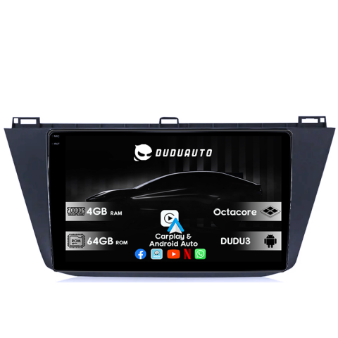 Navigatii Dedicate - Navigatie Dedicata VW Tiguan 2017-2019 DUDU3, 4GB RAM 64GB ROM, Octacore, Platforma 8581, Android, Display QLED 9", DSP, Carplay&AndroidAuto