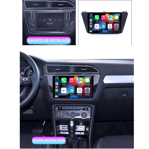 Navigatie dedicata VW Tiguan 2017-2019, 4GB RAM 64GB ROM, Procesor Qualcomm Octacore, Android 14, Rezolutie 2K, Display QLED 10", DSP, Carplay&Android Auto, SIM 4G [5]