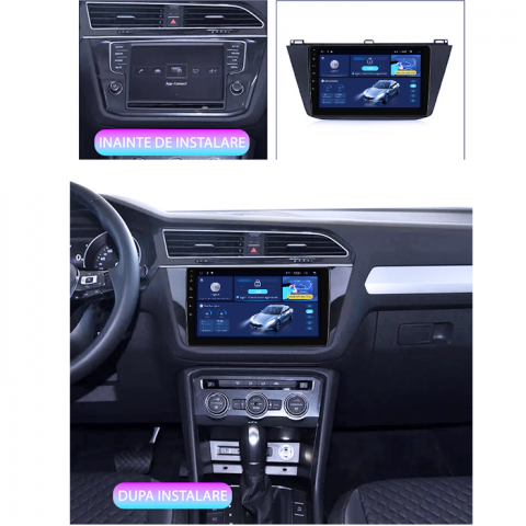 Navigatie dedicata VW Tiguan 2017-2019, 4GB RAM 64GB ROM, Quad Core, Display 10" QLED 1K, Carplay, Android 14, Bluetooth, Magazin Play, Suport Camere AHD [3]