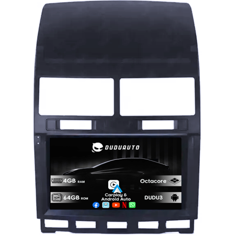 Navigatii Dedicate - Navigatie Dedicata VW Touareg 2002-2012 RM DUDU3, 4GB RAM 64GB ROM, Octacore, Platforma 8581, Android, Display QLED 9", DSP, Carplay&AndroidAuto