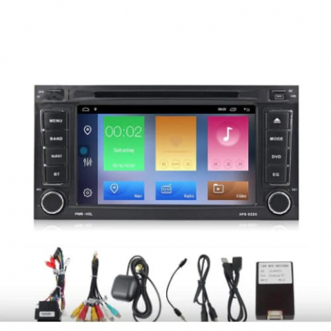 Navigatie dedicata VW Touareg 2002-2012, transporter T5, cu DVD, Android 13, Wireless Carplay si Android auto 2GB RAM 32 ROM, Display IPS, 7 inch, Microfon Extern [3]