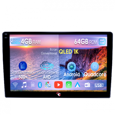 Touareg 2002-2012 - Navigatie dedicata VW Touareg 2003-2010, 4GB RAM 64GB ROM, Octacore, Android 14, Display QLED 1K 9", DSP, Carplay, Android Auto, Internet, Youtube, Waze, WIFI, Bluetooth