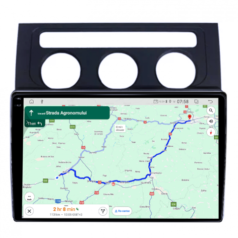 Navigatie dedicata VW Touran 2003-2015, 4GB RAM 64GB ROM, Quadcore, Android 14, Display QLED 1K 9", DSP, Carplay&Android Auto, Suport camere AHD [3]
