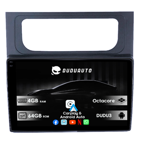 Navigatii Dedicate - Navigatie Dedicata VW Touran 2011-2015 DUDU3, 4GB RAM 64GB ROM, Octacore, Platforma 8581, Android, Display QLED 9", DSP, Carplay&AndroidAuto