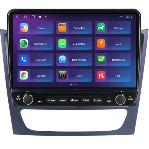 Navigatie dedicata Mercedes w211 Tesla cu butoane rotative model 2024, 4GB RAM 64GB ROM, Procesor Quadcore, Android 14, Display QLED 10", DSP, Carplay&Android Auto [5]