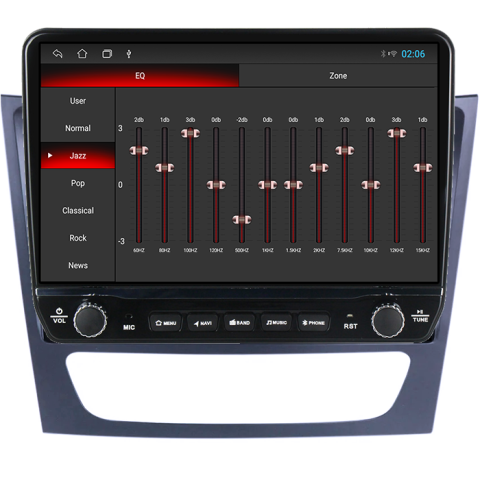 Navigatie dedicata Mercedes w211 Tesla cu butoane rotative model 2024, 4GB RAM 64GB ROM, Procesor Quadcore, Android 14, Display QLED 10", DSP, Carplay&Android Auto [3]