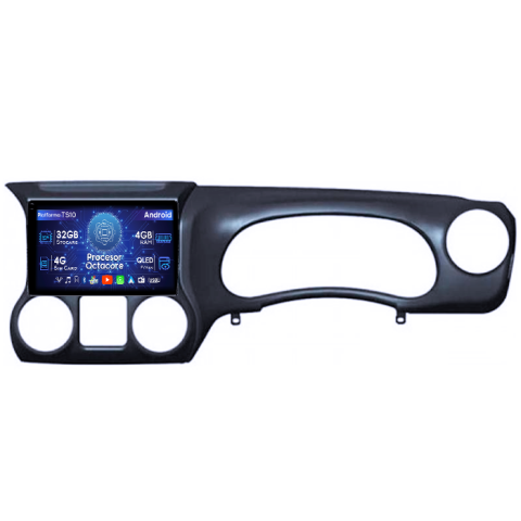 Wrangler 2011-2016 - Navigatie dedicata Wrangler 2014-2016, 4GB RAM 32GB ROM, Octacore, Android 14, Display QLED 1K 9", DSP, Carplay&Android Auto, SIM 4G, Bluetooth, Ventilator Activ