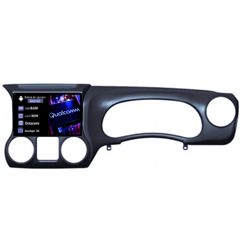 Wrangler 2011-2016 - Navigatie dedicata Wrangler 2014-2016, 4GB RAM 64GB ROM, Procesor Qualcomm Octacore, Android 14, Rezolutie 2K, Display QLED 9", DSP, Carplay&Android Auto, SIM 4G