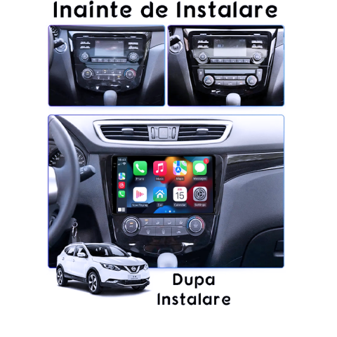 Navigatie dedicata X-Trail, Qashqai 2013-2018, 4GB RAM 64GB ROM, Procesor Qualcomm Octacore, Android 14, Rezolutie 2K, Display QLED 9", DSP, Carplay&Android Auto, SIM 4G [4]