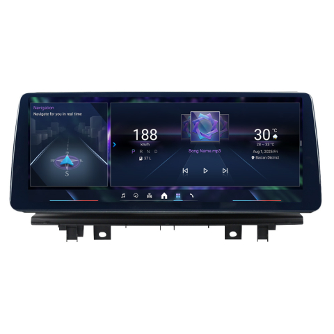 Seria 2 F22 2014-2020 - Navigatie dedicata X1 F48 2016-2017 CIC, 8GB RAM 256GB ROM, Procesor Qualcomm Octacore, Android 14, Rezolutie 2K, Display QLED 12.3", DSP, Carplay&Android Auto, SIM 4HG
