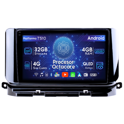 Octavia 4 2020-2024 - Navigatie dedicataSkoda Octavia 4 2020-2024, 4GB RAM 32GB ROM, Octacore, Android 14, Display QLED 1K 9", DSP, Carplay&Android Auto, SIM 4G, Bluetooth, Ventilator Activ