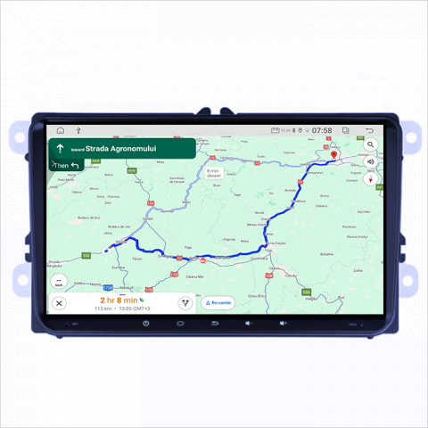 (Resigilata) Navigatie dedicata Volkswagen, 2GB RAM 32GB ROM, Quad Core, Display 9" IPS Full HD, Carplay&Android Auto, Android 14, Suport camere AHD [3]
