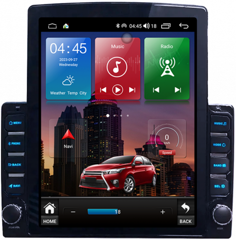 Touran (2004-2014) - Navigatie dedicata Volkwagen, Tesla Style, 8GB RAM 128GB ROM, Octa Core, Display 10.25" QLED, Carplay&Android Auto, Android 13, Ventilator Activ