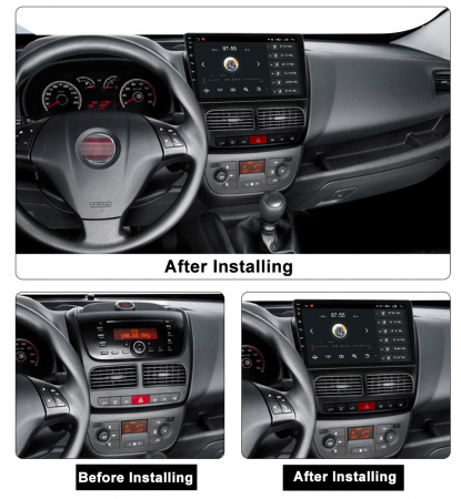 (Resigilata) Navigatie dedicata Fiat Doblo 2015, Android 13, Wireless Carplay si Android auto 2GB RAM 32 ROM, Display IPS Full HD, 10 inch, Microfon Extern, Suport camere AHD [4]