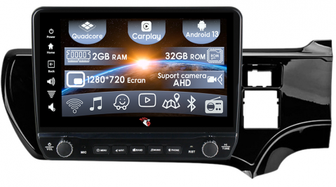 Navigatie dedicata Aqua 2011-2007 cu butoane rotative model 2024, 9 Inch, 2GB RAM 32GB ROM, Quadcore, Android 13, WiFi, Bluetooth, Magazin Play [0]