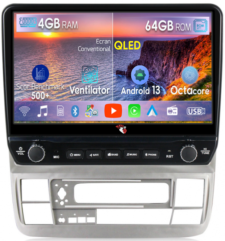 Alphard 2002-2008 - Navigatie dedicata Alphard 2002-2007 cu butoane rotative model 2024, 4 GB RAM 64 ROM, Quadcore, Android 13, Display QLED, 9", DSP, Carplay, Android Auto, Internet, Youtube , Waze , WI-FI