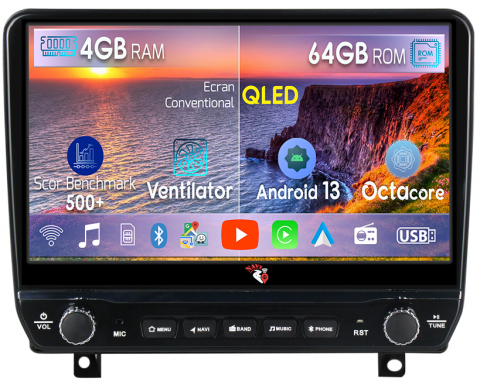 Zafira (2006-2014) - Navigatie dedicata Astra H 2006 - 2014 cu butoane rotative model 2024, 4 GB RAM 64 ROM, Quadcore, Android 13, Display QLED, 9", DSP, Carplay, Android Auto, Internet, Youtube , Waze ,