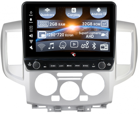 NV200 2011-2018 - Navigatie dedicata NV200 2011-2018 cu butoane rotative model 2024, 9 Inch, 2GB RAM 32GB ROM, Quadcore, Android 13, WiFi, Bluetooth, Magazin Play