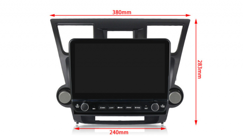 Navigatie dedicata Highlander 2007-2013 cu butoane rotative model 2024, 10 Inch, 2GB RAM 32GB ROM, Quadcore, Android 13, WiFi, Bluetooth, Magazin Play [6]