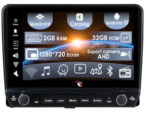 Corolla 11 Auris E180 2017-2018 - Navigatie dedicata Corolla 11 Auris E180 2017-2018 cu butoane rotative model 2024, 9 Inch, 2GB RAM 32GB ROM, Quadcore, Android 13, WiFi, Bluetooth, Magazin Play